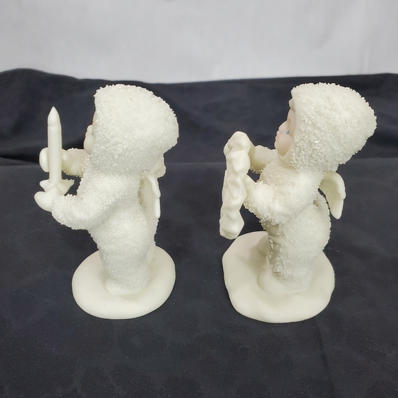 Snow-babies “I Made This Just For You”"One Little Candle"Set of Two by Dept. 56 - Picture 5 of 9